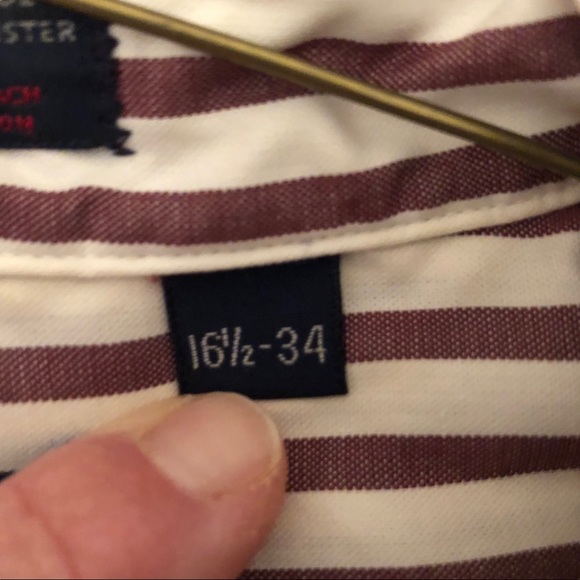 Men’s Hathaway Striped Dress Shirt. Sz 16 1/2 - 34 - Picture 4 of 7